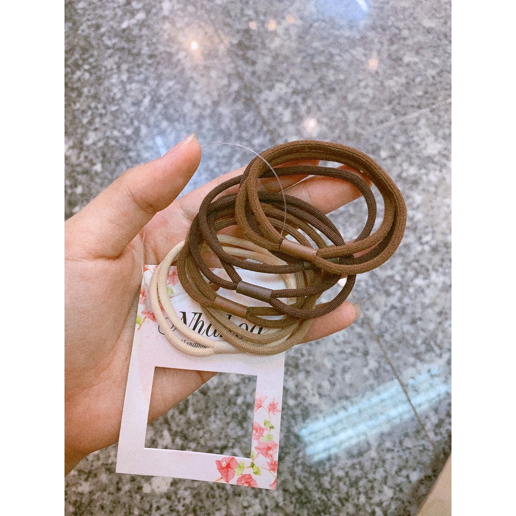 Hộp 50 Dây Buộc Tóc Nhiều Màu. - Chính Hãng NHÀ HOA