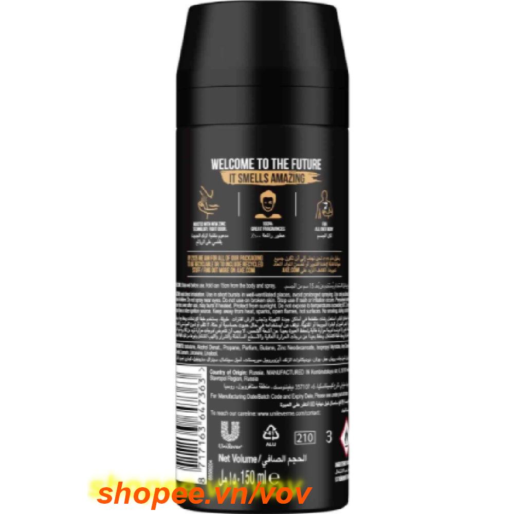Xịt Khử Mùi 150Ml Axe Non Stop Dark Temptation, Vov Cung Cấp & Bảo Trợ.