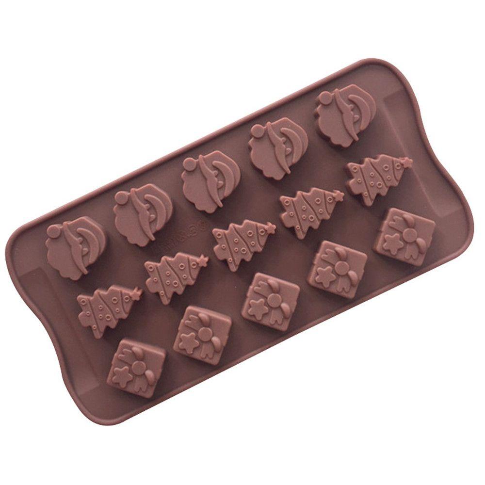 Khuôn Silicone Tạo Hình Làm Bánh Kẹo Hình Giáng Sinh 3D DIY