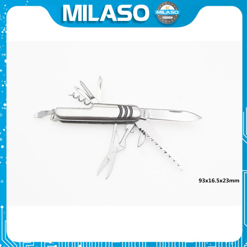 Dao đa năng MILASO dụng cụ đa năng gia đình 11 món dao, kéo, vít, dũa,... sửa chữa tiện dụng HG-001297