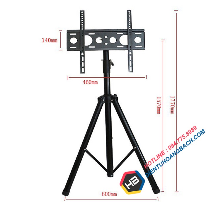 Giá Treo Tivi Ba Chân Dạng Cột Đứng ErgoTek E1200 32 - 55 Inch Sử Dụng Cho Hội Nghị - Triển Lãm