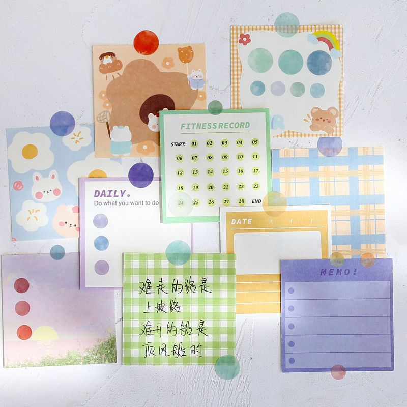 Bộ 6 Tấm Sticker Dán Trang Trí Nhiều Màu Sắc