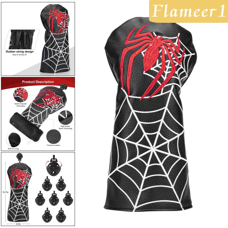Vỏ Bọc Bảo Vệ Đầu Gậy Đánh Golf Bằng Da Chất Lượng Cao Flameameer1