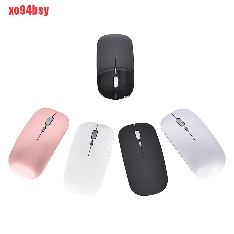 [xo94bsy]New 2.4GHz Rechargeable Wireless Mouse Silent Button Ultra Thin USB Optical Mice