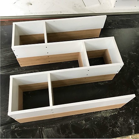 Kệ sách, kệ trang trí treo tường gỗ 3 ngăn dài 80cm x sâu 15 cm