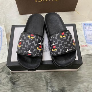 dép lê bảo bình mickey nâu mickey đen