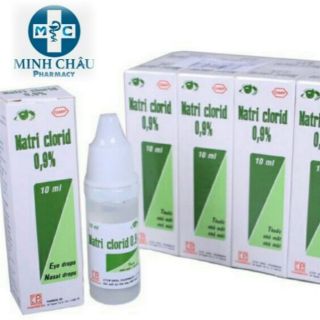 ✓ lốc 10 chai nước muối sinh lý nhỏ mắt mũi Nacl 0.9% an toàn cho bé sơ sinh và bé nhỏ