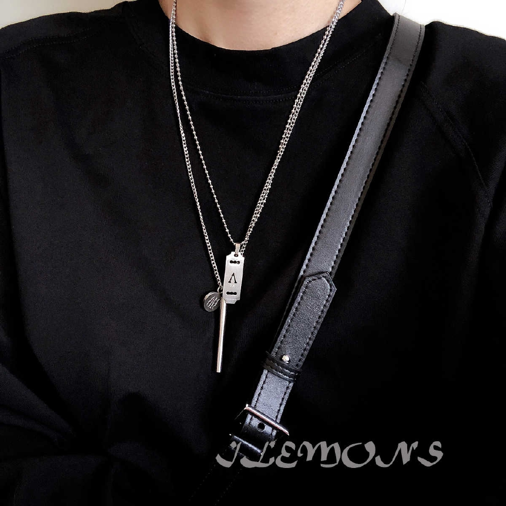 Dây Chuyền Thép Titan Phong Cách Hip Hop 1307harakun Cho Cặp Đôi