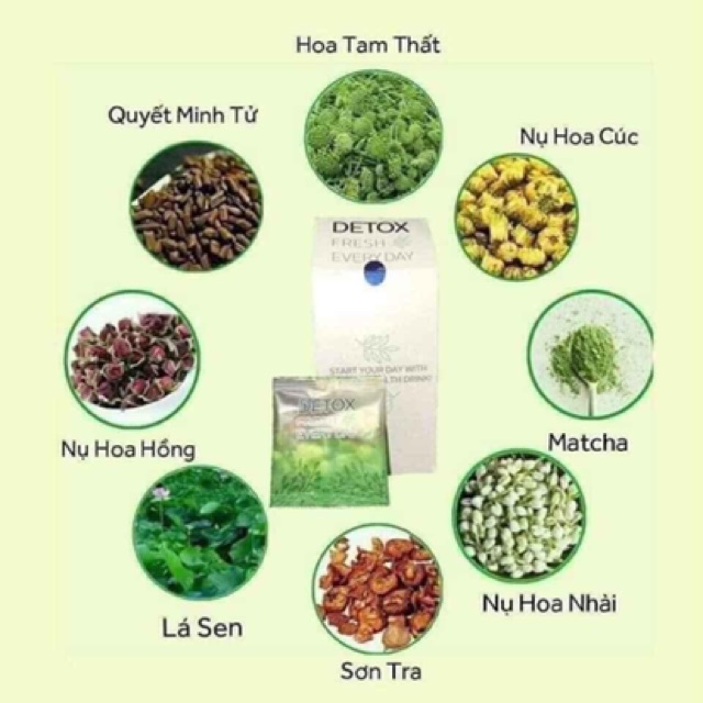 Trà hoa sấy khô Detox Fresh Everyday tách combo | BigBuy360 - bigbuy360.vn