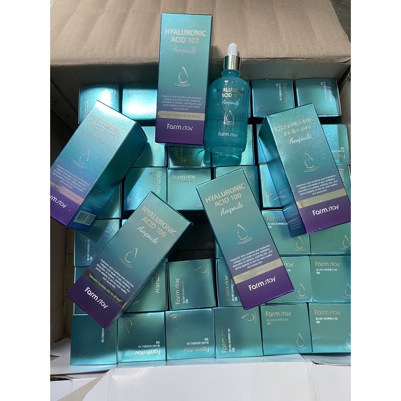 Tinh Chất HA Cấp Ẩm Phục Hồi Da Căng Bóng Da Hyaluronic Acid Farm Stay 100ml