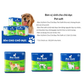 BỊCH tã Bỉm cho chó đực PetSoft
