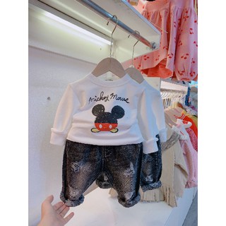 Set bò áo mickey cute