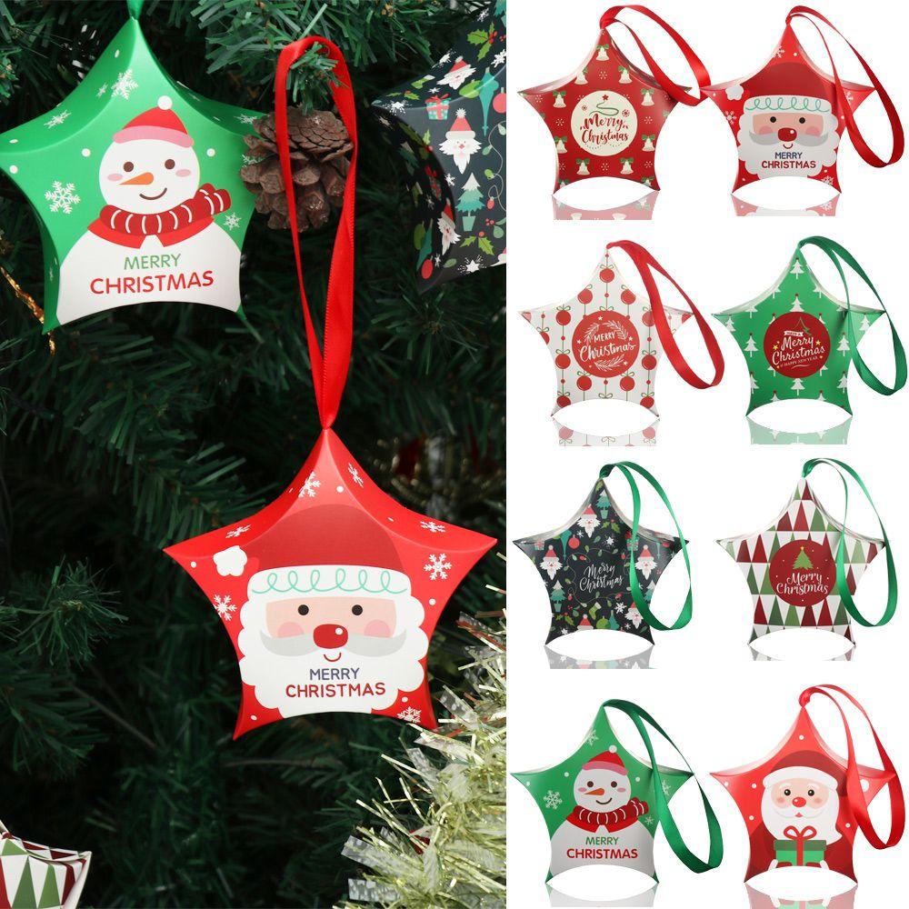 CHOOKEY Bộ 10 Túi Giấy Đựng Quà Giáng Sinh