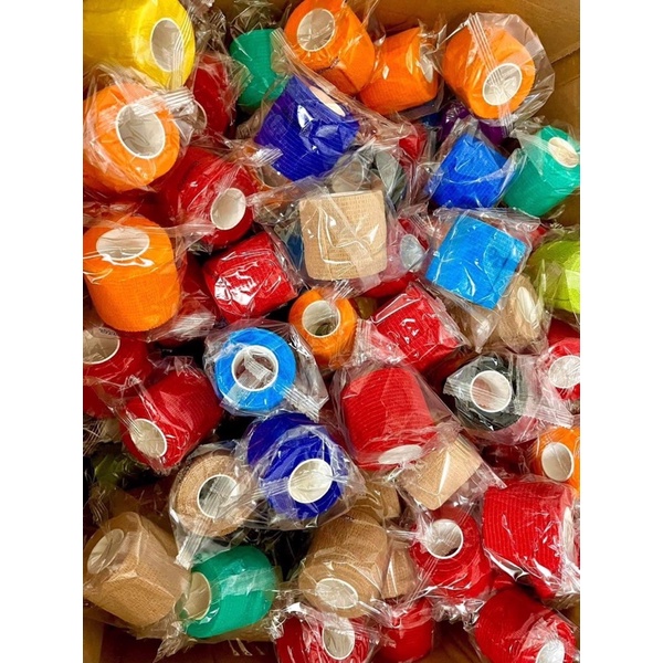 Băng keo thể thao bóng đá, bằng vải tự dính quấn chân tay bảo vệ khớp chống chấn thương