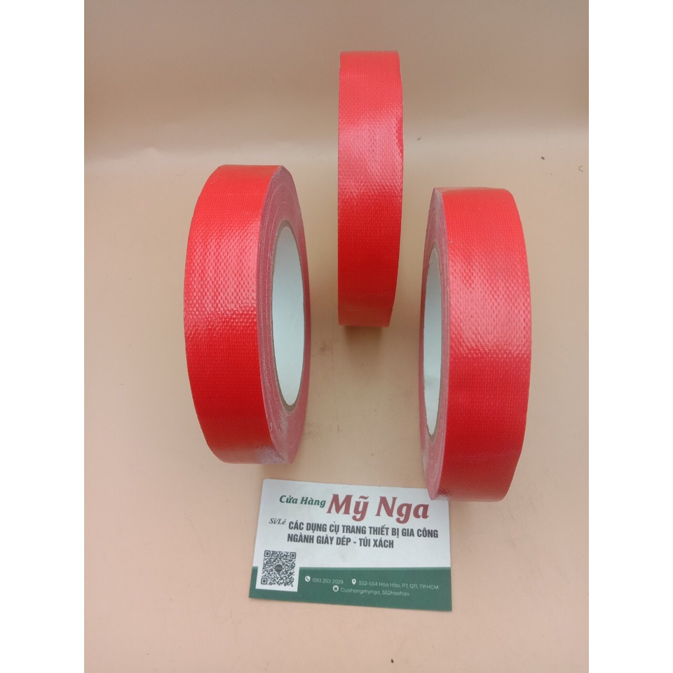Băng keo vải simili màu đỏ bảng 2p4 - sỉ sll