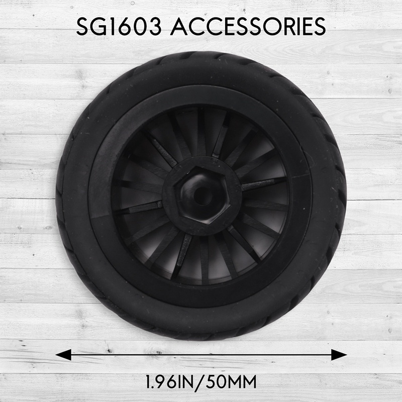 Bộ 4 Bánh Xe Cao Su Cho Xe Hơi Điều Khiển Từ Xa SG1603 SG1604 SG 1603 UDIRC UD1601 UD1602 UD1603 UD1604 1 / 16