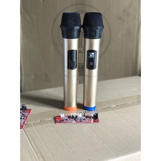 BỘ MICRO + BOARD CHO LOA KÉO MS29 MÀU VÀNG
