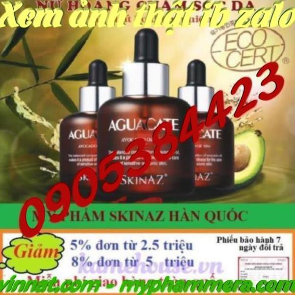 Tinh chất bơ 99,6% dưỡng da cao cấp AGUACATE Skinaz Hàn Quốc chính hãng --30ml