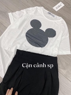 [Xả hàng] Set áo giấy mickey + quần bomber