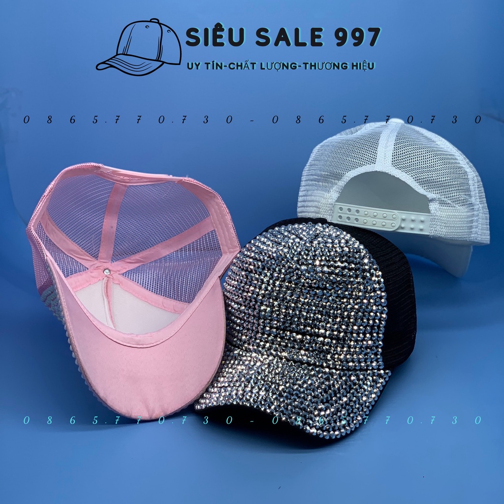 NÓN KẾT ĐÍNH ĐÁ QC NHẬP HÀNG NGƯỜI LỚN 3 MÀU THỜI TRANG HÀNG NHẬP