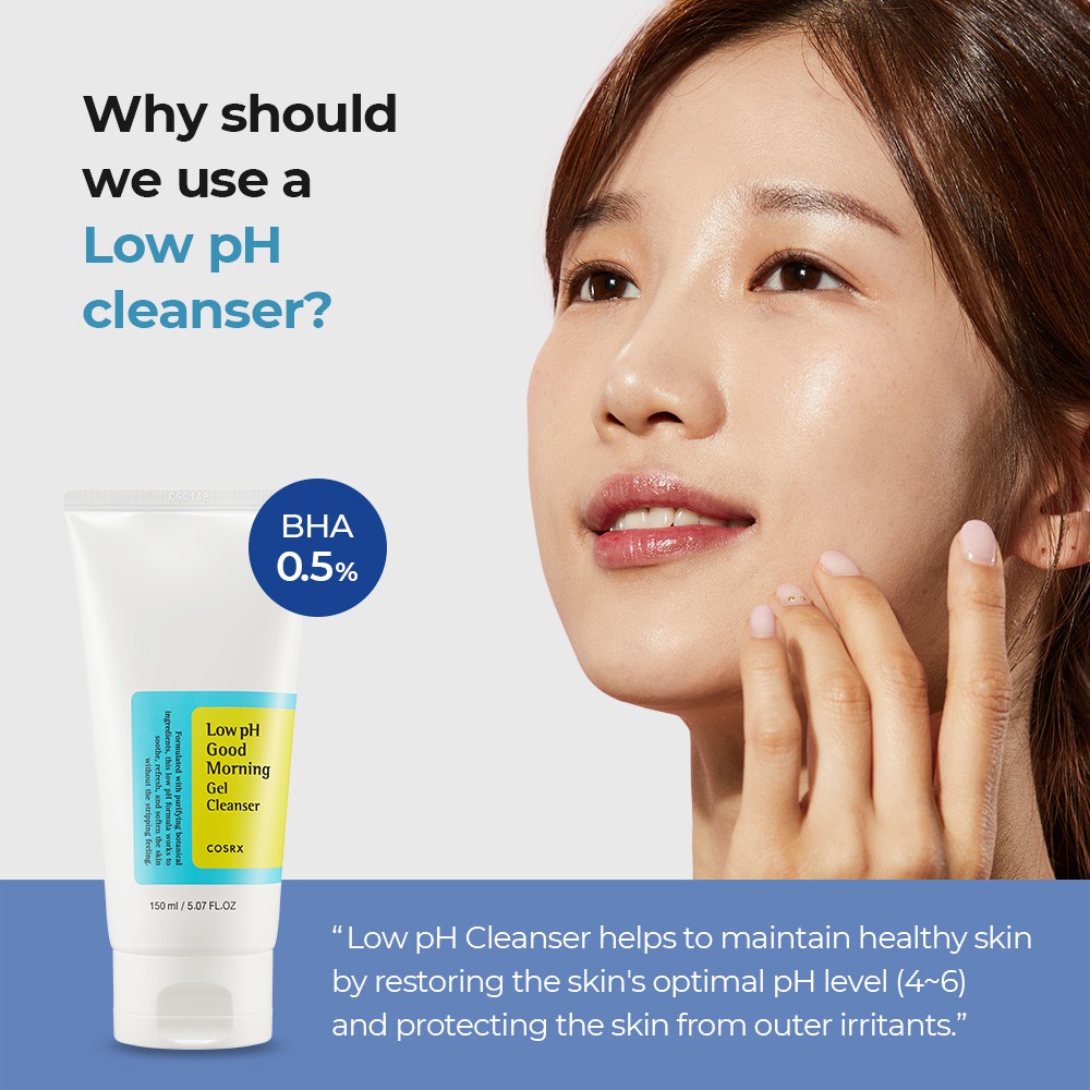 Sữa Rửa Mặt Cosrx Low PH Good Morning Gel Cleanser Dạng Gel 50ml - 150ml Thiên nhiên