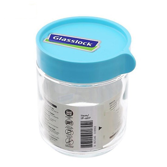 Hũ đựng thủy tinh tròn GLASSLOCK 400ml IP607