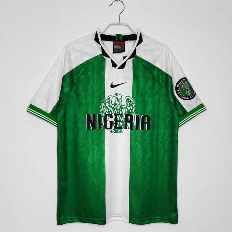 Áo Thun Bóng Đá Ngắn Tay Đội Tuyển Nigeria 1996