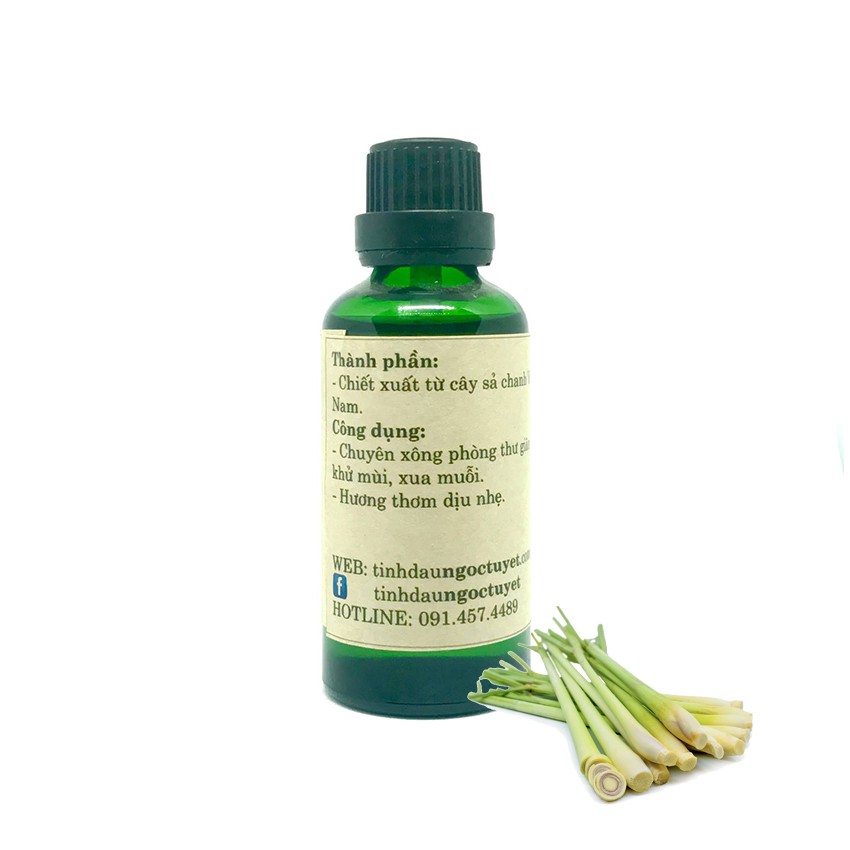 Tinh dầu sả chanh nguyên chất Ngọc Tuyết DSC 50mlx2 - thơm dịu, xua côn trùng