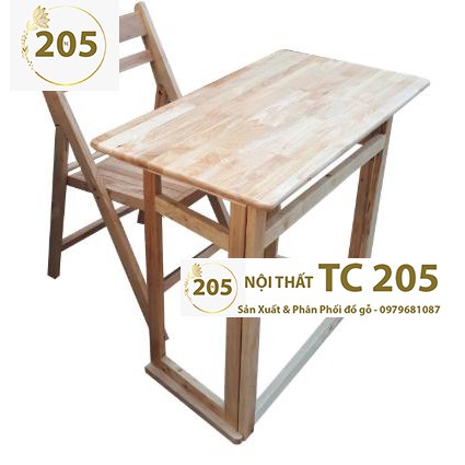 Bàn làm việc, Bàn học xếp gọn thông minh bằng gỗ cao su - NỘI THẤT TC205 | WebRaoVat - webraovat.net.vn