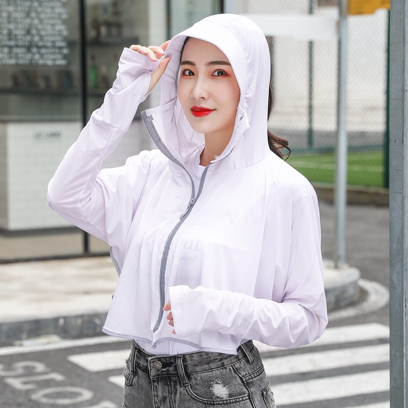 Quần áo chống nắng dài tay cho phụ nữ, quần áo chống nắng băng lụa phong cách mới mùa hè, che nắng, chống tia cực tím, thoáng khí | BigBuy360 - bigbuy360.vn