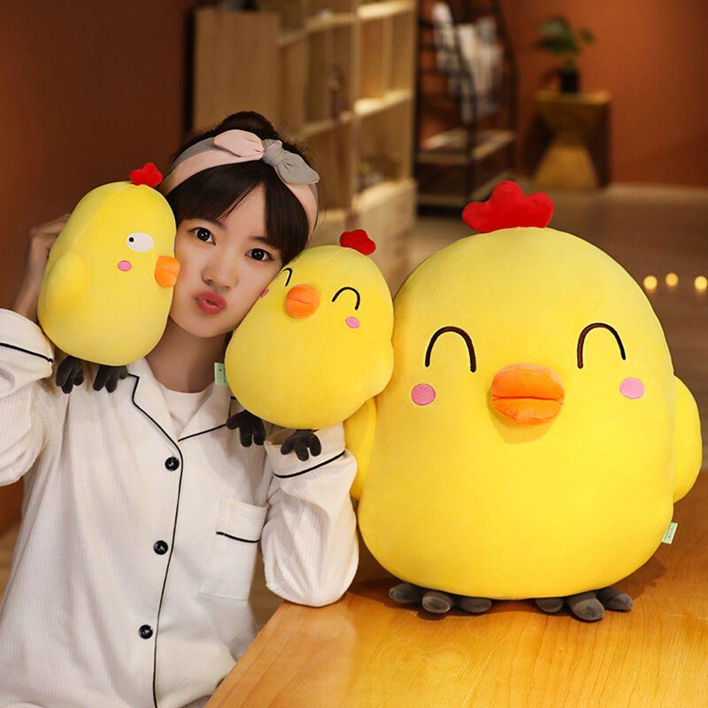 Chú Gà Nhồi Bông Mềm Mại Trang Trí Phòng