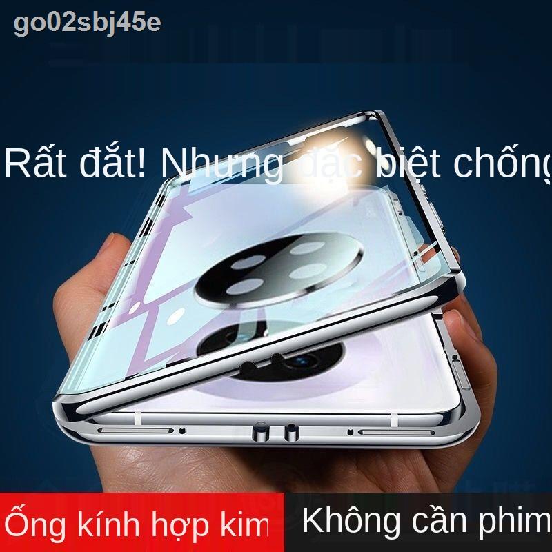Ốp lưng điện thoại HUAWEI mate30 Magneto mate30Pro chống rơi từ tính đầy đủ, bao gồm cả hai mặt gương bảo vệ