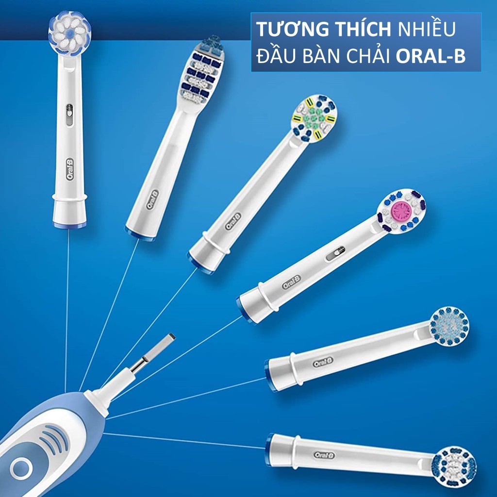 Bàn chải điện đánh răng tự động Oral B sử dụng pin làm sạch răng, hạn chế viêm nướu, loại sạch mảng bám