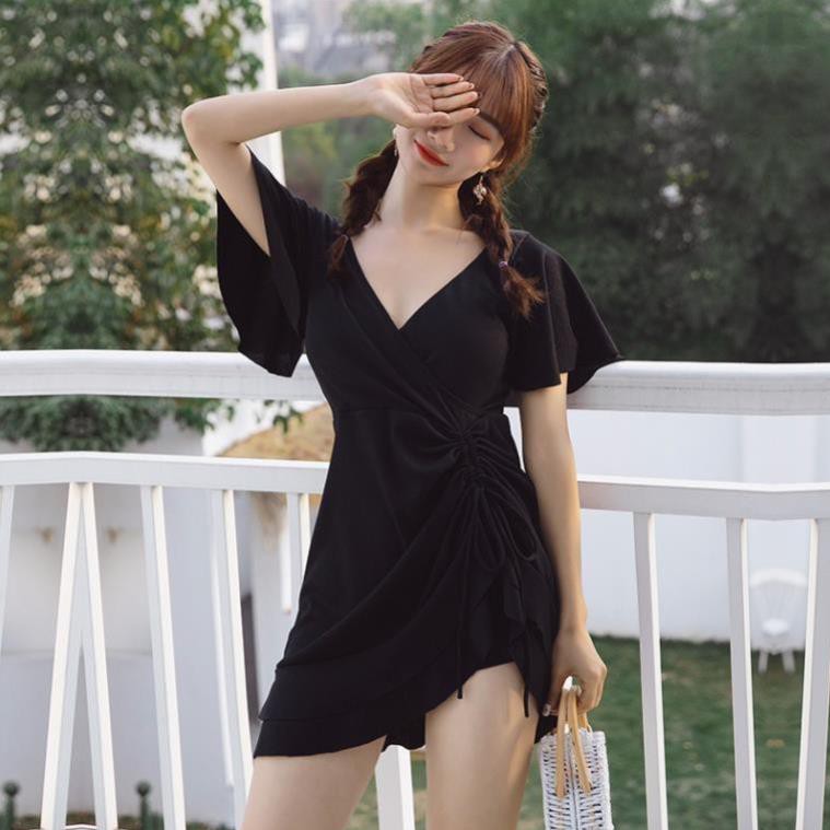 [Nhung132]  Đồ Bơi Big Size Nữ Bikini Bộ Áo Bơi Liền Thân Ren Có Tay Che Bụng Cho Người Béo Mập ་ ་ | BigBuy360 - bigbuy360.vn