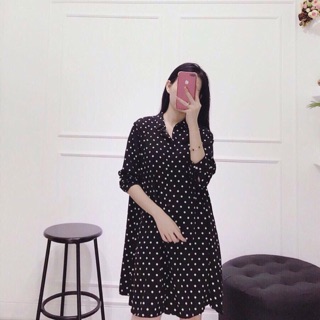 Đầm suông bi caro