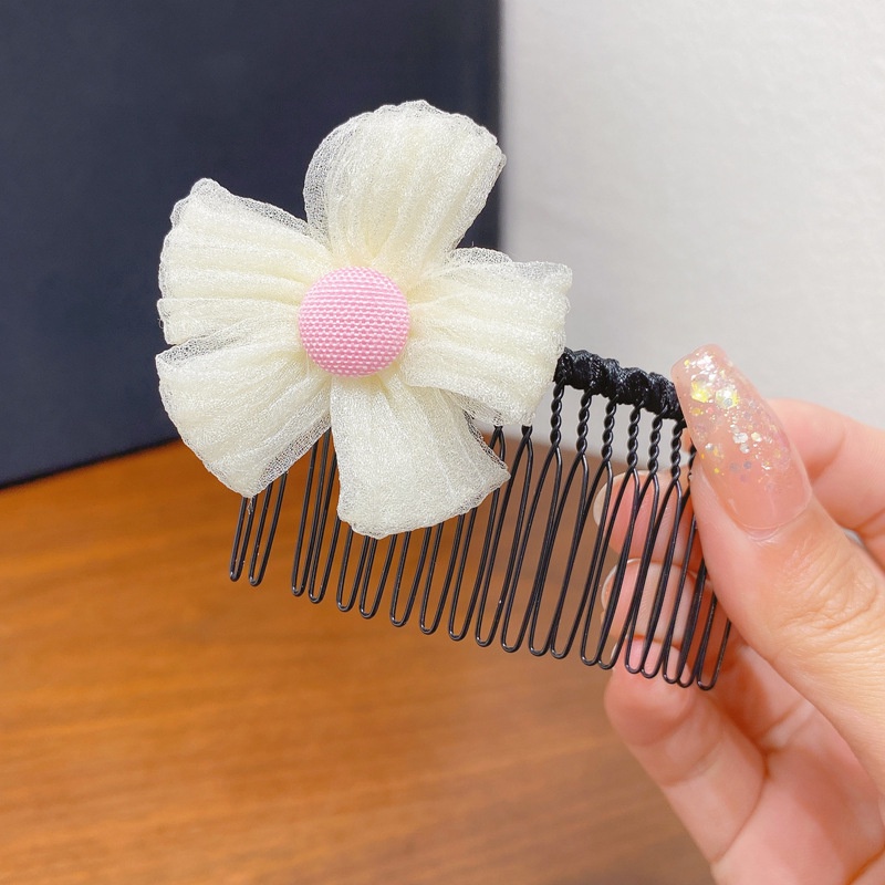 Lược Cài Tóc Đính Nơ Thiết Kế Mới Thời Trang Theo Phong Cách Nhật Hàn Cho Bé