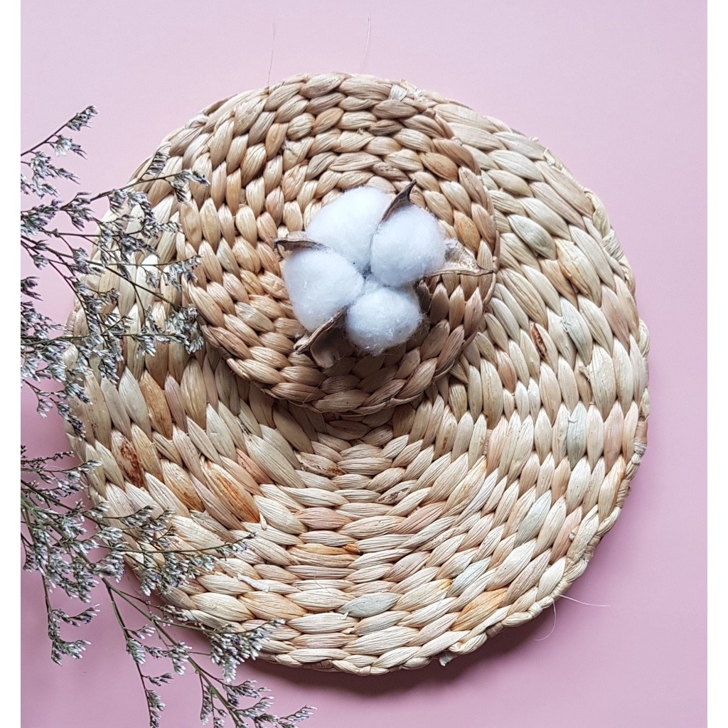 Thảm cói / lục bình,Thảm cotton trang trí, phụ kiện chụp ảnh sản phẩm