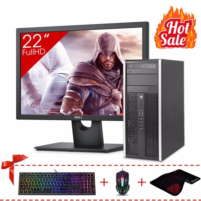 Thùng CPU HP 6300 Pro MT + Màn hình Dell 22inch Full HD (Core I3 3220, Ram 8GB, HDD 500GB) + Quà Tặng | BigBuy360 - bigbuy360.vn
