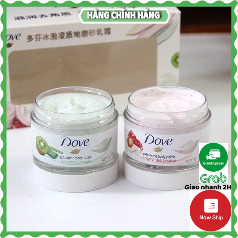 [HÀNG HOT] Tẩy da chết body DOVE giúp da mịn màng chiết xuất từ thiên nhiên hũ 50g