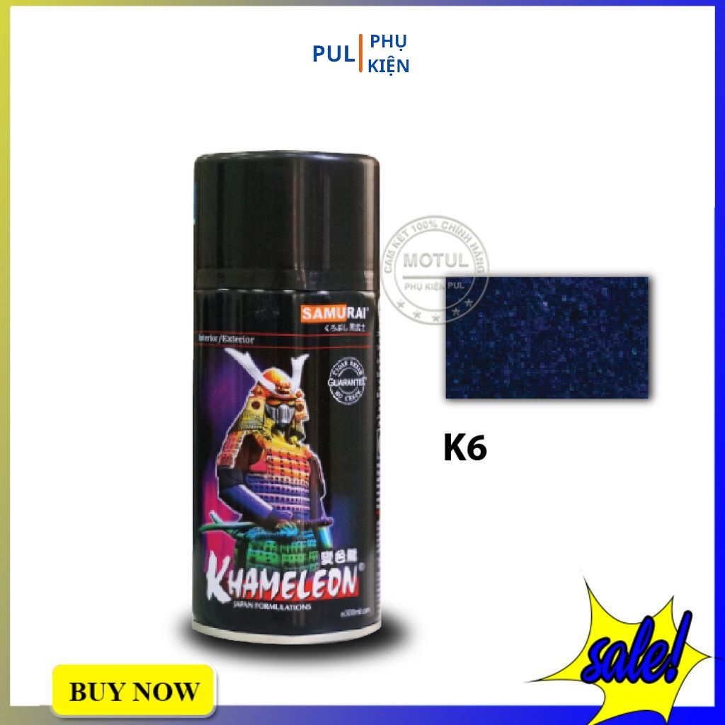 Sơn samurai màu 3d titan xanh ánh tím K6/T901 làm mới đẹp xe bám tốt chống gỉ sét