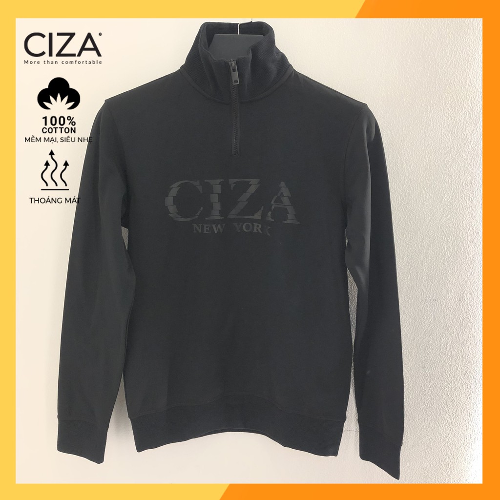 [Mã FAMALLT5 giảm 15% đơn 150K] Áo Hoodie CIZA Cổ Cao Có Khóa Zip AHNN00