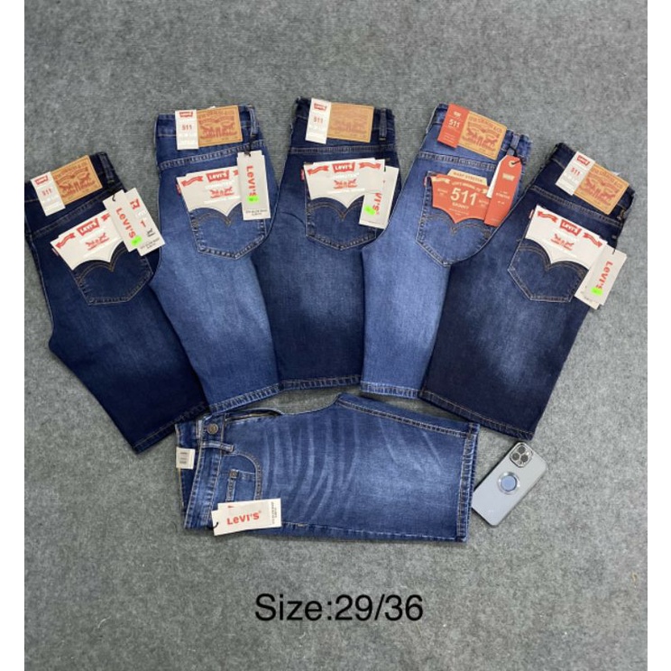 quần short jean nam levis