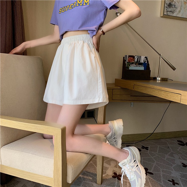 Xiaozhainv Quần ngắn thể thao dáng chữ A lưng cao thời trang cho nữ | BigBuy360 - bigbuy360.vn