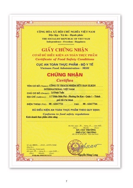 Thực phẩm bổ sung C elken, Ester c 500 plus elken