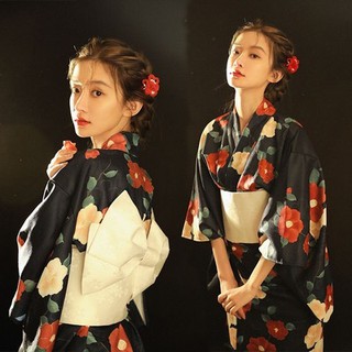 Set Yukata/ Kimono Yimeifang kèm obi nơ