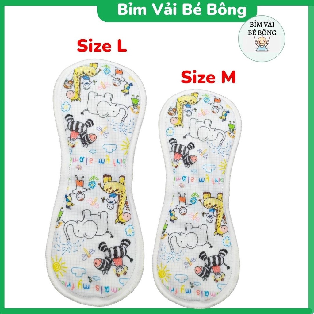 [GÍA RẺ] Lót Bỉm Vải Babu Nature Siêu Thấm Hút - Size M, L (Chưa Kèm Vỏ Bỉm)