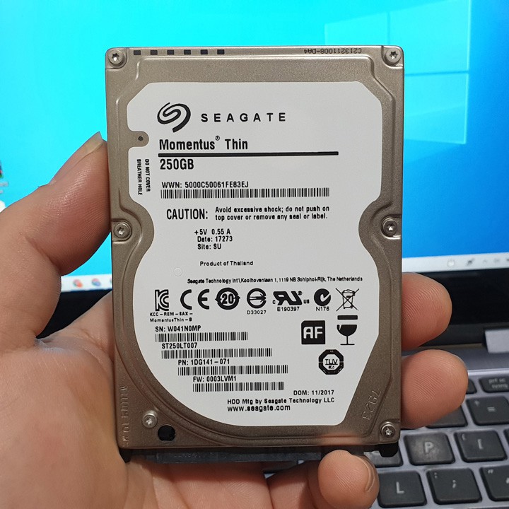 HDD Laptop 💎𝓕𝓡𝓔𝓔𝓢𝓗𝓘𝓟💎 Ổ Cứng Laptop Seagate Thin 250GB - 7200rpm (BH 12 Tháng) SPTECH COMPUTER