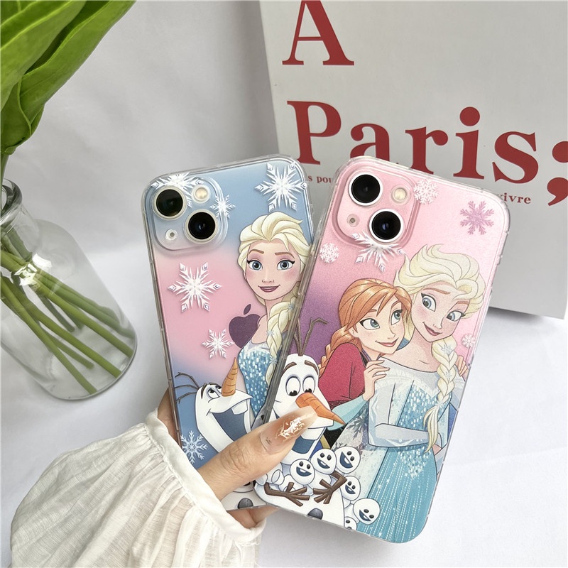 Ốp điện thoại mềm hình Frozen thích hợp cho Iphone 13/12/11 pro max 7/8+ 13pro xr/xs max 12mini