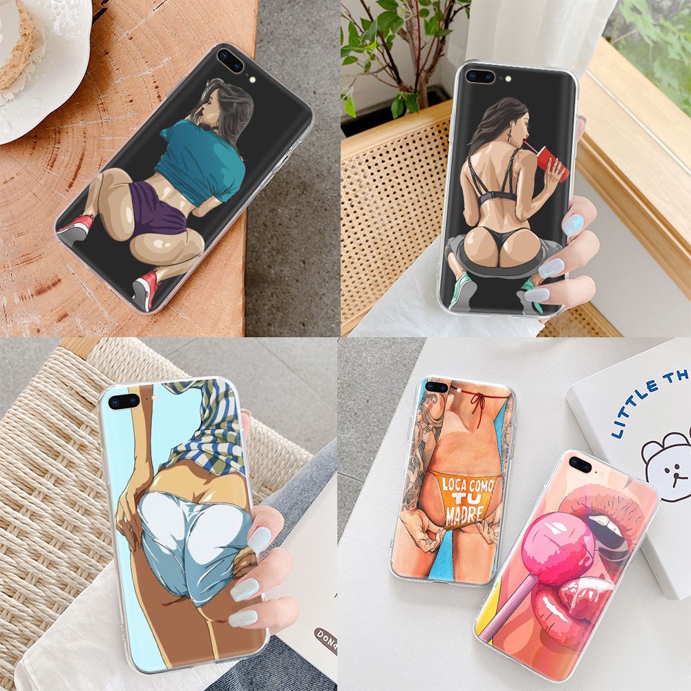 Ốp điện thoại mềm hình cô gái quyến rũ VM146 cho IPHONE 8 7 6S 6 PLUS 5 5S SE 5C 4 4S