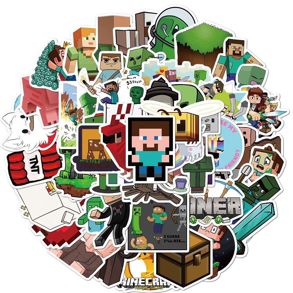 BORAG Bộ 50 Sticker Hoạt Hình Trang Trí Giáng Sinh